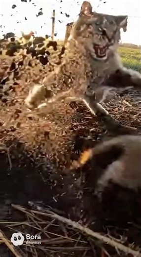 Cat Yanked Him Out While the Horses Watched… 0.3 Seconds Later ⚡