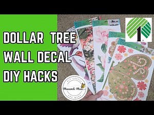 💲💲 Genius Ways to Use Dollar Tree Wall Sticker Decals | Dollar Tree DIY | Easy Home Decor 💲💲