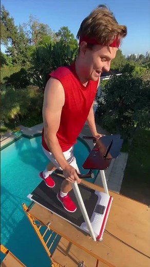 I FELL Off the World’s TALLEST Treadmill