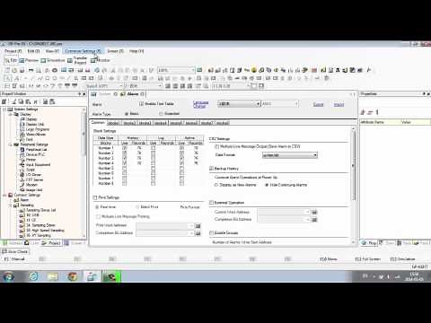 Export Alarm and Sampling Data to CSV with GP-Pro EX