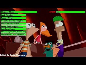 Phineas and Ferb the Movie: Across the 2nd Dimension (2011) Tunnel Chase with healthbars