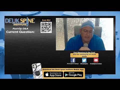 Watch Live THORACIC Laminectomy and Fusion T9-T11 - Q&A With Dr. Deuk