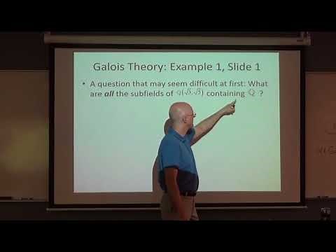 Abstract Algebra, Lec 37: Galois Theory: Definitions, Two Examples, Insolvability of a Quintic