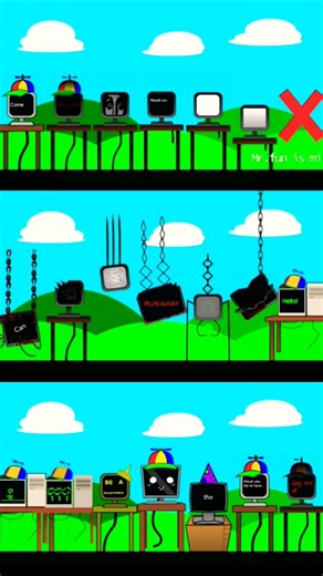 Incredibox Sprunki Mr. Fun Computer All Phases 🔥 Battle Song 🎵 #incredibox #sprunki #shorts #phase