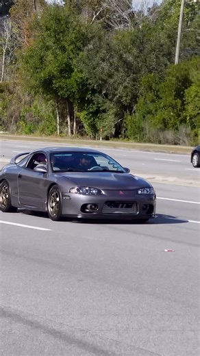 Gray on Instagram: "Quick Eclipse Turbo Pull 🌚 • • Owner: @jakes_4g63 • #carsandcoffee #fyp #eclipse #mitsubishi #turbo"