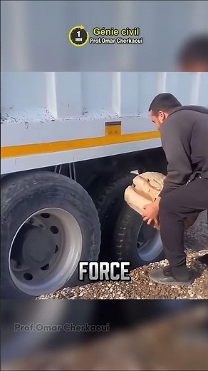 How does a simple log save a stuck truck? 😮 #shorts