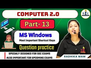 Computer 2.0 Batch Part-13| MS Windows topic and latest questions on it |SSC CGL/CHSL T-2| RRB NTPC