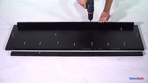 Yaheetech Console Table with 3 Storage Shelves, Entryway Table Sofa Side Table Narrow Long Bookshelf for Hallway Living Room, Accent Furniture, Gray