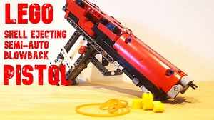 LEGO MOC-144647 Shell Ejecting Semi-Auto Blowback Pistol (Technic 2023)