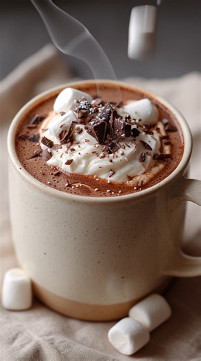 Ditch the dusty powder packets! For National Chocolate Day, you deserve the real deal. 🍫☕ This is the creamiest, richest, most luxurious Homemade Hot Chocolate you will ever taste. It's made on the stove with real chocolate and cocoa powder, making it incredibly decadent and comforting. It takes just a few minutes to make, and the difference is unbelievable. This is the perfect way to warm up on a cool fall night. 👉 Save this recipe for your next cozy movie night in! THE RECIPE: Creamy Homemad