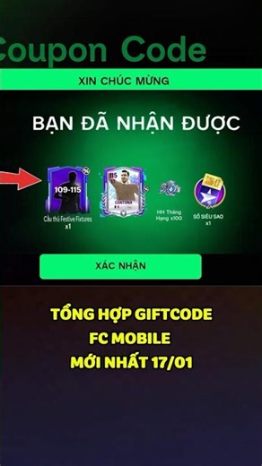 Nhập Code FC Mobile Sever Việt Nam Và Quốc Tế Mới Nhất Nhận Quà 🎁 #fcmobile #codefcmobile