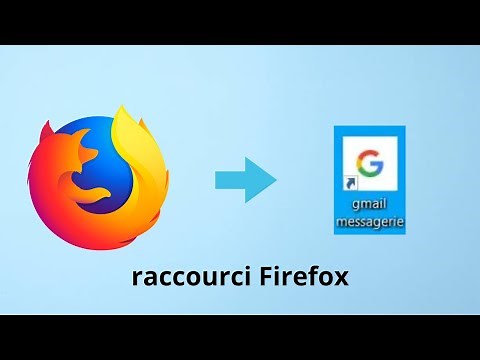 comment créer un raccourci d'une page web avec Firefox sur votre bureau