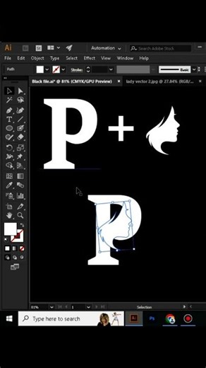 Adobe illustrator tutorial for beginners #illustrator #logo