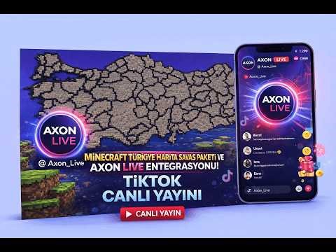 Minecraft TR Haritası + Axonlive: Canlı Yayında Devrim!