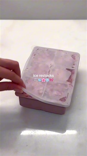 Satisfying ASMR Ice Restock Sounds for Relaxation