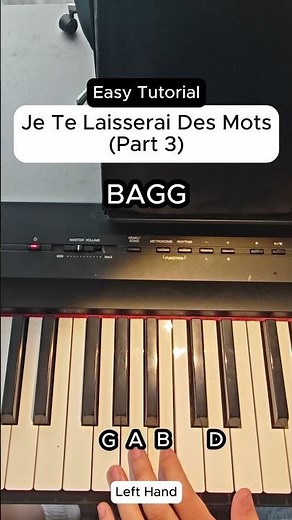 Je te laisserai des mots Part 3 Piano Tutorial #pianotutorial #piano #love #patrickwatson
