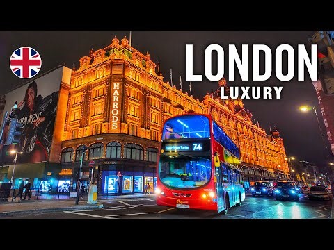 Luxury London Walking Tour 4K 🇬🇧 Harrods & Knightsbrigde