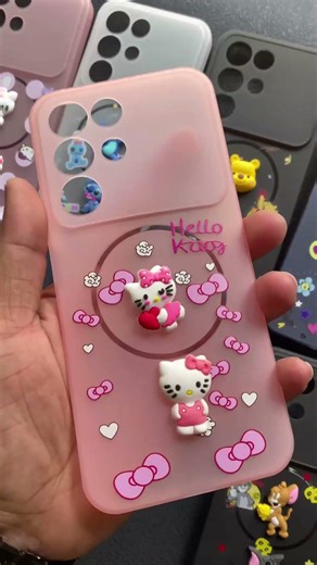 NEW MAGSAGE CIRCLE + CARTOON STICKER + PRINT LADIES MOBILE PHONE COVER #tranding #vivia al a