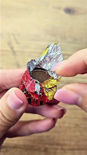 Unwrapping a Ladybug Chocolate 🍫🐞 Foil Crinkle ASMR