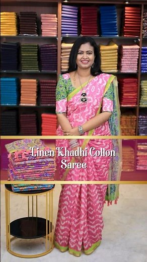 Summer special launch - Linen Khadhi cotton sarees | Booking: 9443143352 | www.dsrsarees.com