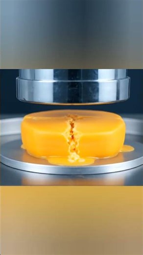 Most Satisfying Hydraulic Press vs Cheese Block 🧀 | Oddly Pressed