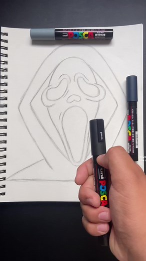 Drawing Ghost Face 🎨 | Ghostface Cult Art