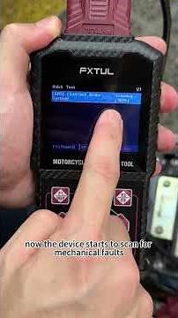 🔧 Motorcycle Maintenance with FXTUL Diagnostic Tools! 🔧
