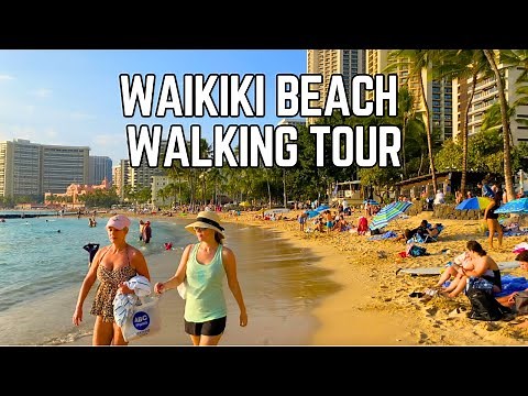Waikiki beach walk | Honolulu Hawaii walking tour