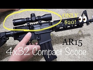 CHEAPEST AR15 Scope!! (Sniper 4x32 Compact Scope) - Unboxing & First Impressions 👀