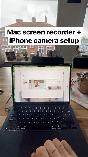 Record your Mac screen and iPhone camera at the same time