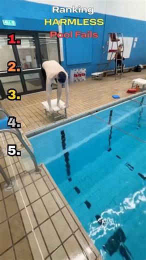 Ranking HARMLESS Pool Fails😂 #pool #fail #shorts