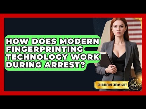 How Does Modern Fingerprinting Technology Work During Arrest? - Courtroom Chronicles