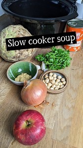10K views · 228 reactions | Here's a guide to making soup, which can easily be done in a slow cooker. Less faff, and you can add all the ingredients and let it do its thing. You can use these principles for any soup. What are your favourite soup combinations and toppings? Recipe for this soup available on our website: https://www.riverford.co.uk/recipes/celeriac-apple-white-bean-soup #LivelifeontheVeg | Riverford | Facebook