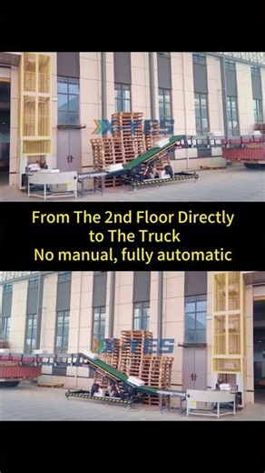 Automated Carton Loading from Warehouse to Truck | Continuous Vertical Conveyor System