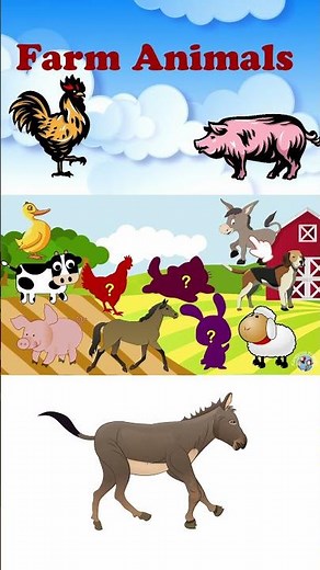 Farm Animal Puzzle农场动物拼图 #kidsvideo