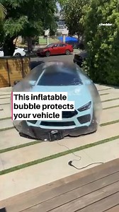 70K views · 56 reactions | Need better protection for your car? Give it a bubble. CarCapsule’s inflatable storage bubbles protect vehicles indoors or outdoors. With a fan circulating filtered air, it prevents condensation, mildew, and corrosion. Perfect for cars, motorcycles, and watercraft, it shields your ride from dust, dirt, hail, falling objects, and more. | Cheddar Gadgets | Facebook