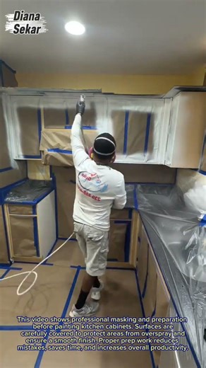 Professional Kitchen Cabinet Painting Prep | Clean & Efficient Workflow