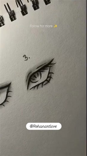 REHANCRAFTLOV3 💫 | How to draw easy eyes✨ follow for more ✨ #drawing #tutorial #howtodraw #eyes #art #shorts @rehancraftlov3 | Instagram