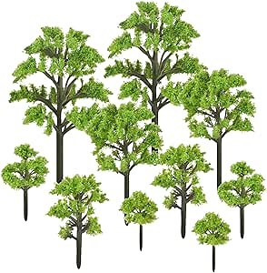 Yetaha 20 Pcs Miniature Model Trees, Mini Plant Ornament Model, Craft Tiny Shrubs for Fairy Garden Train Scenery Architecture Micro Landscape DIY Craft Home Decoration
