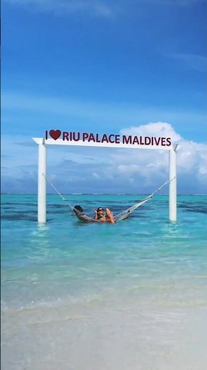 🏝️ The Maldives vibes: swing into paradise & pure relaxation #shorts