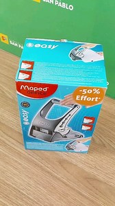 Perforadora Maped Easy 💪 más eficacia a menos esfuerzo 💯 mirá que fácil es perforar tus hojas ❗️ . Aprovechá y llévate la tuya que se agotan❗️ . No puede faltar en tu escritorio 💯✂️🖇 . Aprovechá las promociones 💳 en local y llevá todo lo que necesitás 🤩 . #UnNuevoConceptoEnLibreria #LibreriaSanPablo #Libreria #perforadora #oficina #office #escritorio #Maped | Librería San Pablo