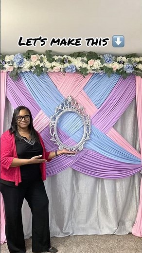 Luxury Summer Backdrop Design | Colorful Floral Wall with Woven Details