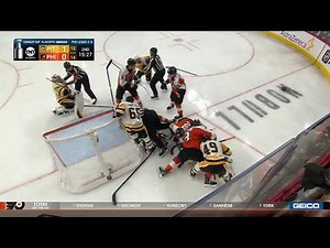 Philadelphia Flyers vs Pittsburgh Penguins Line Scrum