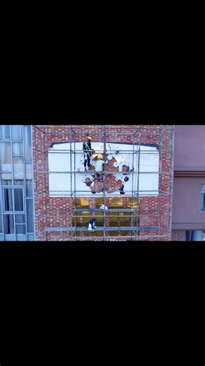 Stainless steel big letters installation process #viral #stainlesssteel #shorts #letters #trending