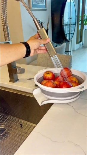 Collapsible Colander Strainer 🍝✨ | Space-Saving Kitchen Essential for Easy Draining 🥗