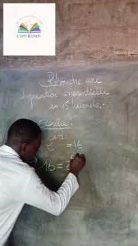 Résoudre une équation exponentielle en 15 secondes... #maths #mathsmotivation #exponentielle