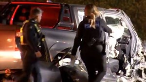Two fighting for life after shooting, car crash on Hume Fwy in Epping