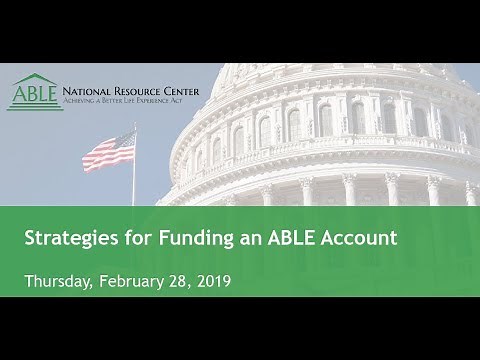 Strategies for Funding an ABLE Account