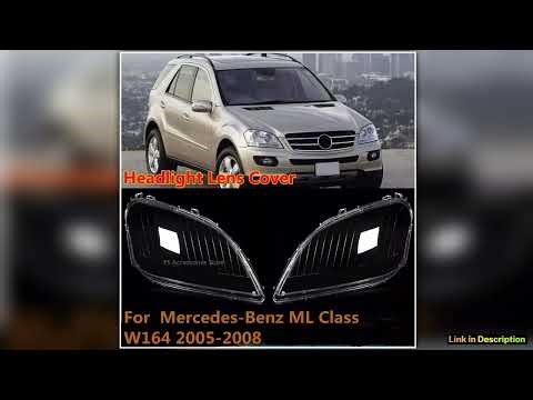 For MercedesBenz ML Class W164 ML350 500 20052008 LeftRight Headlight Lens Cover Head Light Transpa