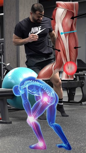 #backpain The problem starts where it can’t be seen… When the main lower-body muscles become weak, instead of the load being distributed between the muscles, it shifts onto the joints. What does that mean? • Direct stress on the knee • Stress on the lower back • Gradual wear of the joints It’s not sudden pain. It’s the result of repeated, incorrect loading over time. ⸻ The body always finds a way to compensate. If the glutes are weak → the front of the thigh works excessively. If the hip abducto